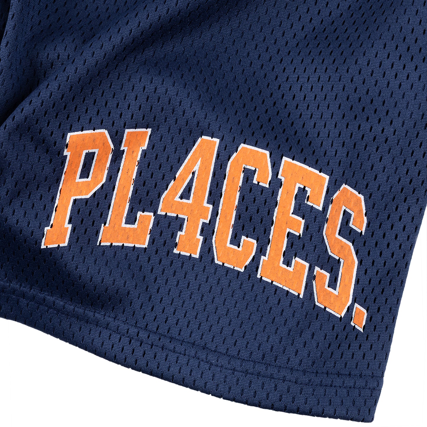 BAGGY MESH SHORTS - NAVY/ORANGE