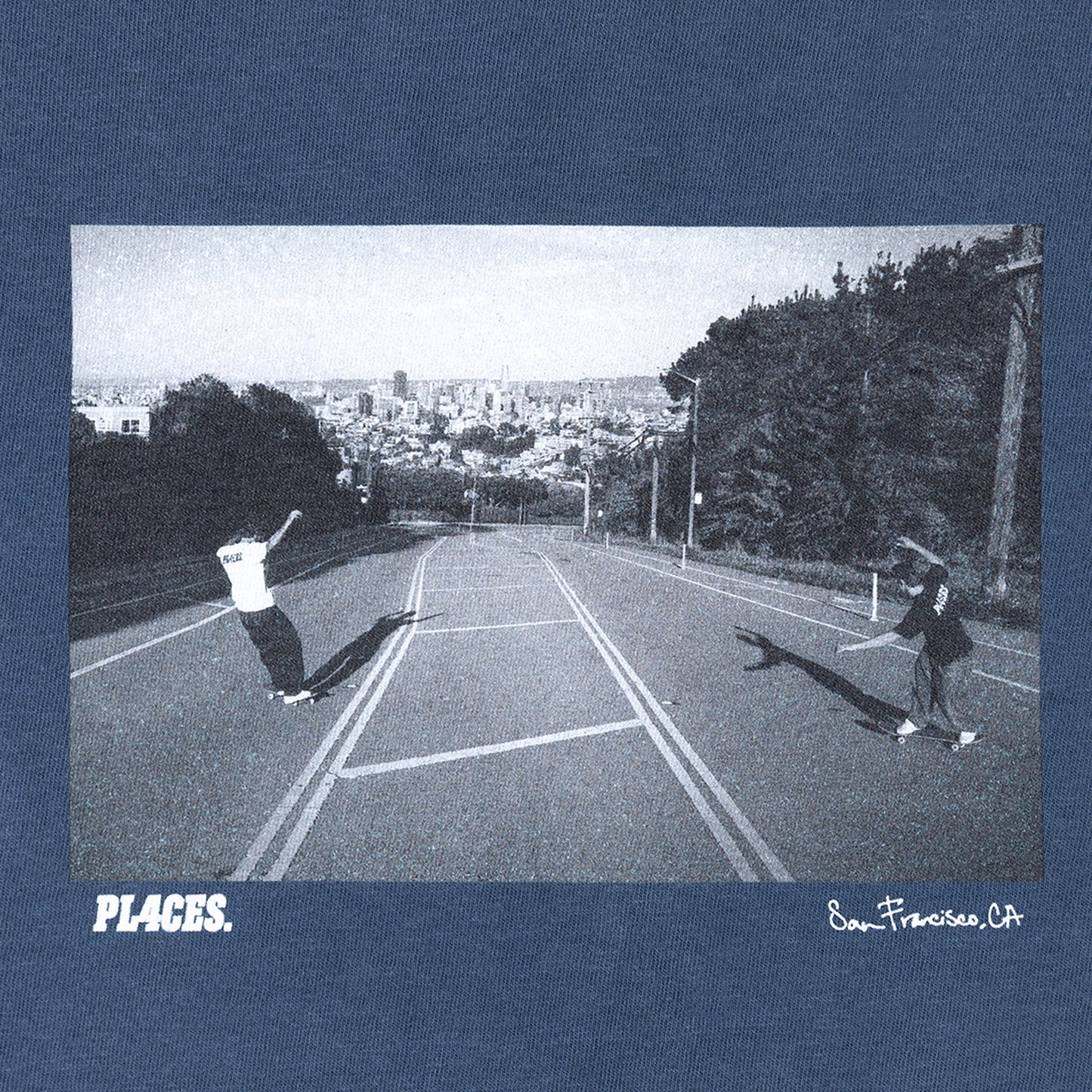 SF HILLBOMB TEE - NAVY