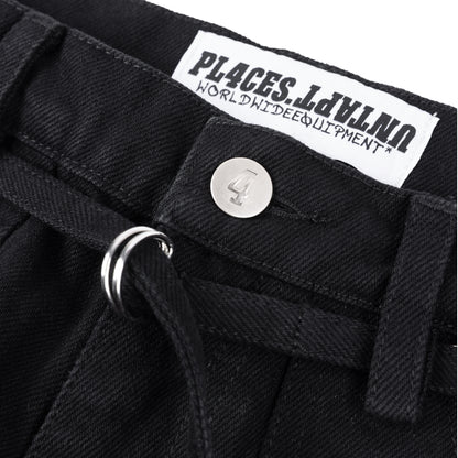 7 POCKET DENIM SHORT - BLACK