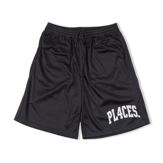 BAGGY MESH SHORTS - BLACK/SILVER